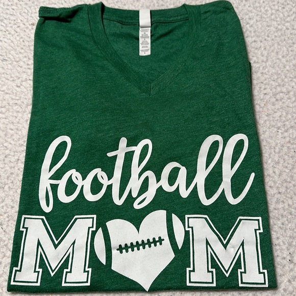Bella Canvas “Football Mom” Green Tee, EUC, Size Small - Picture 7 of 7
